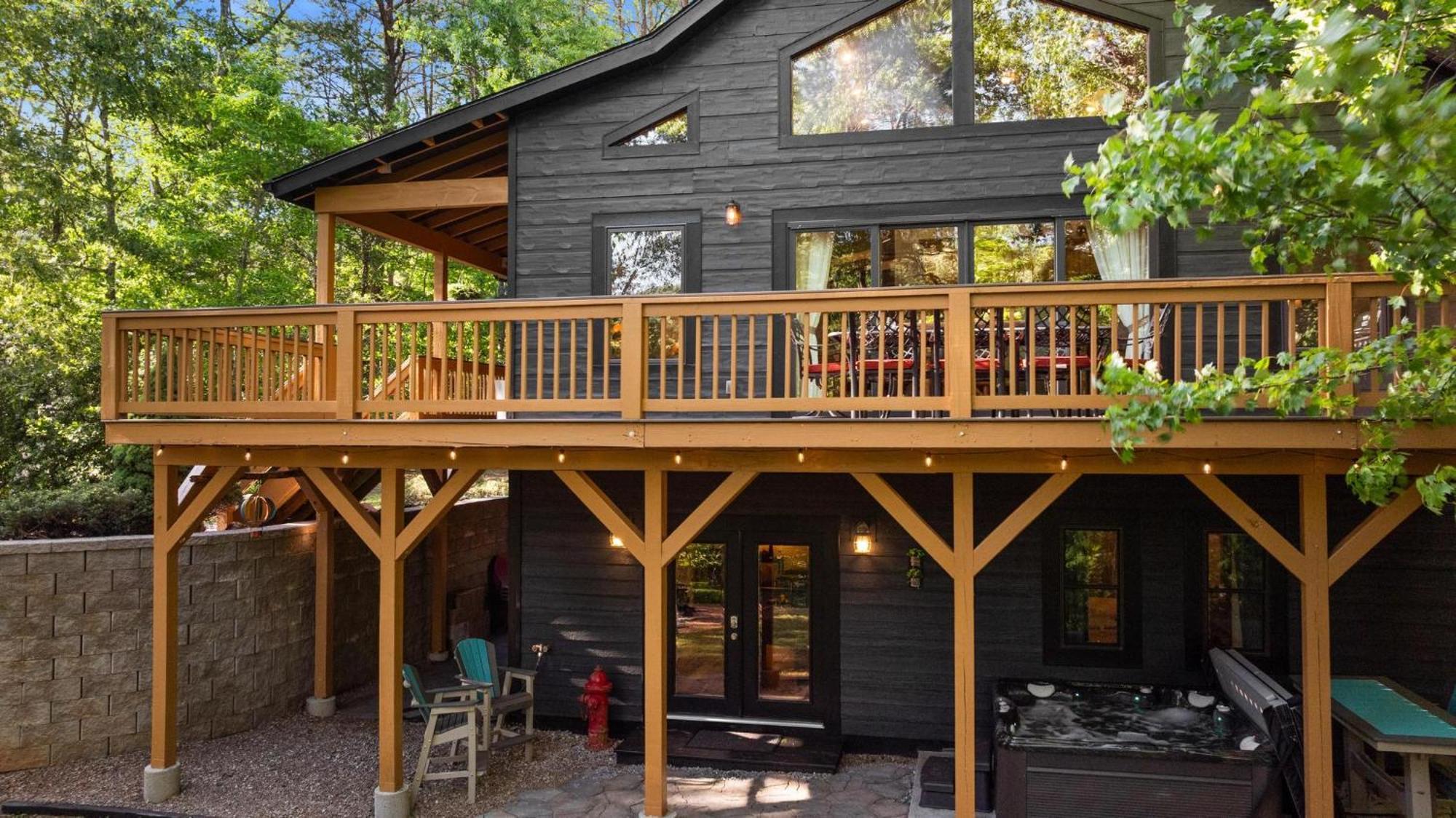 Serene Mountain And Sunset Views 3Bd Cabin Franklin Exterior foto