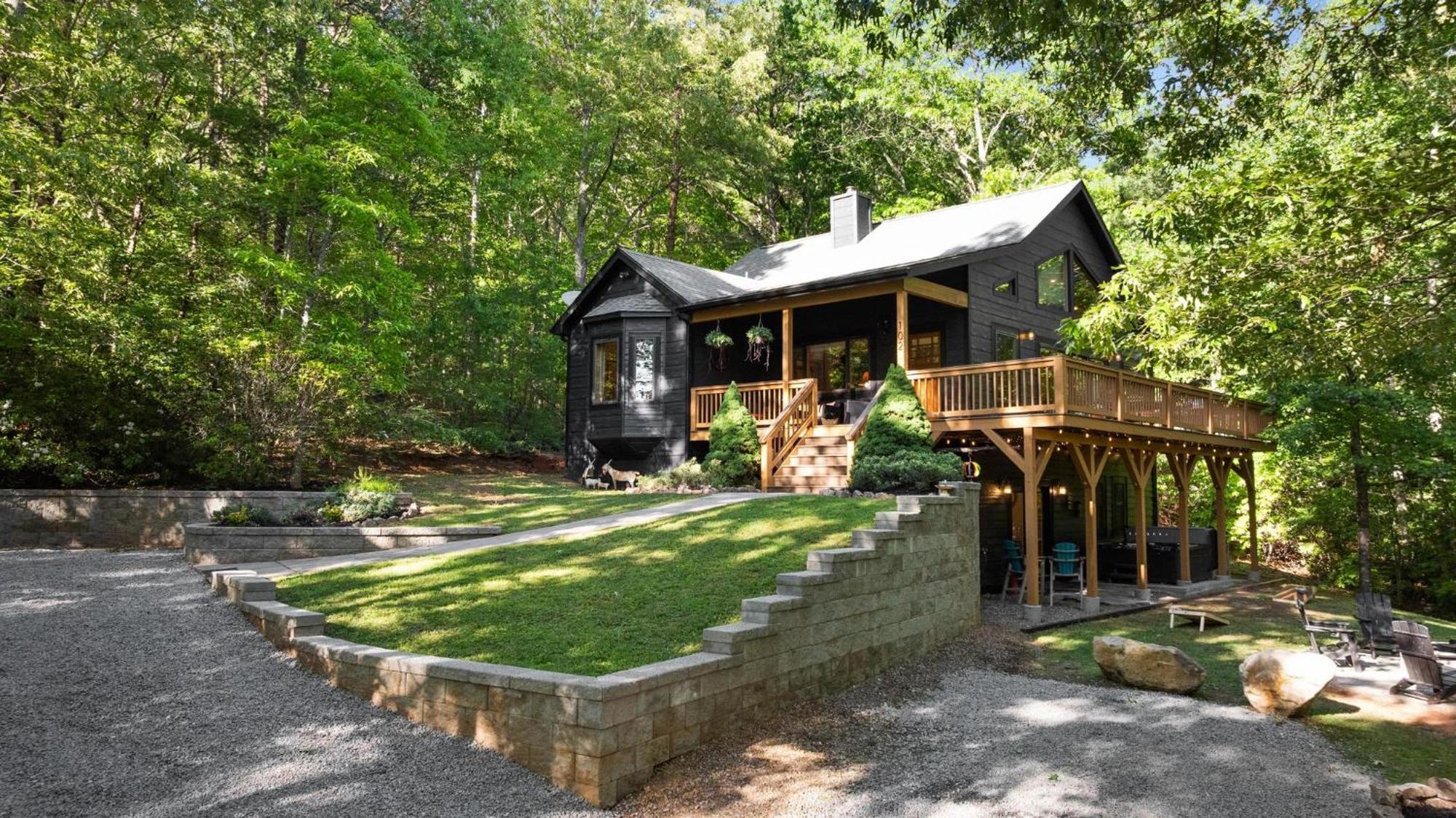 Serene Mountain And Sunset Views 3Bd Cabin Franklin Exterior foto