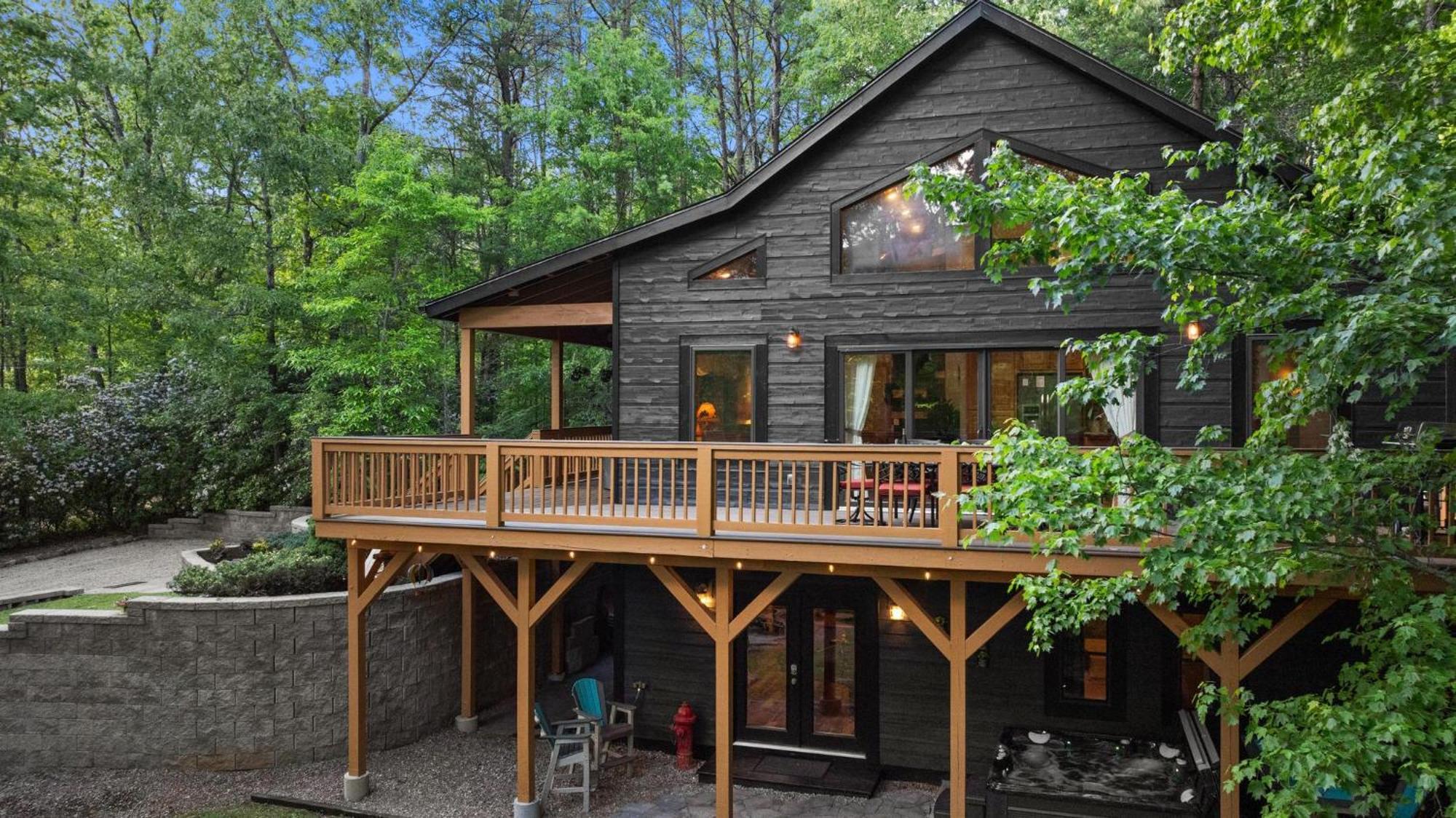 Serene Mountain And Sunset Views 3Bd Cabin Franklin Exterior foto